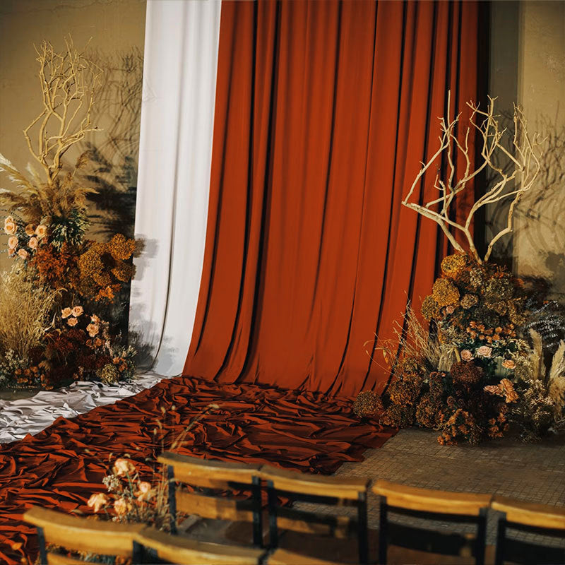 4-Way Stretch Spandex Backdrop Drape Curtain Caramel
