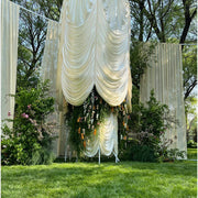 4-Way Stretch Spandex Backdrop Drape Curtain Off-White