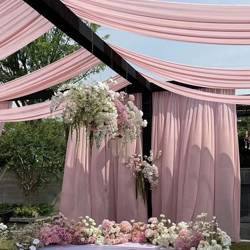 4-Way Stretch Spandex Backdrop Drape Curtain Bean Paste Pink
