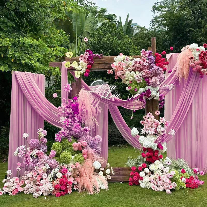 4-Way Stretch Spandex Backdrop Drape Curtain Pink