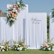4-Way Stretch Spandex Backdrop Drape Curtain White