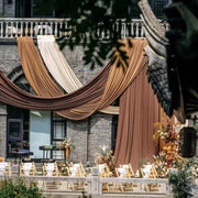 4-Way Stretch Spandex Backdrop Drape Curtain Light Brown