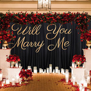 4-Way Stretch Spandex Backdrop Drape Curtain Black