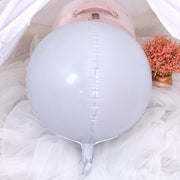 2 Pcs Large 4D balloon 22" Foil Mylar Sphere Balloon White