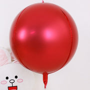 2 Pcs Large 4D balloon 22" Foil Mylar Sphere Balloon Red