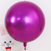 2 Pcs Large 4D balloon 22" Foil Mylar Sphere Balloon Rose Red