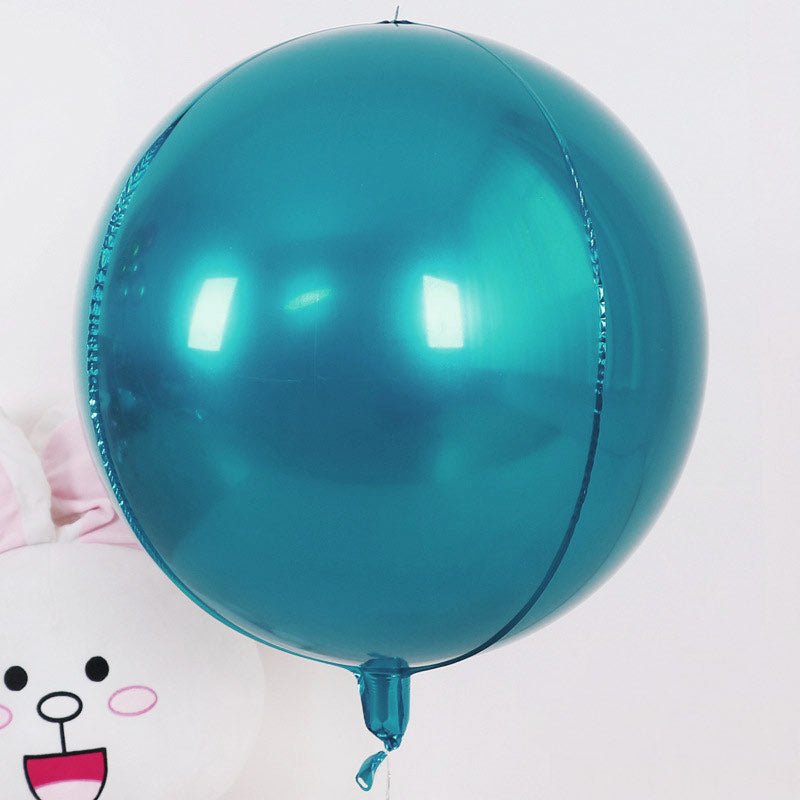 2 Pcs Large 4D balloon 22" Foil Mylar Sphere Balloon Dark Green
