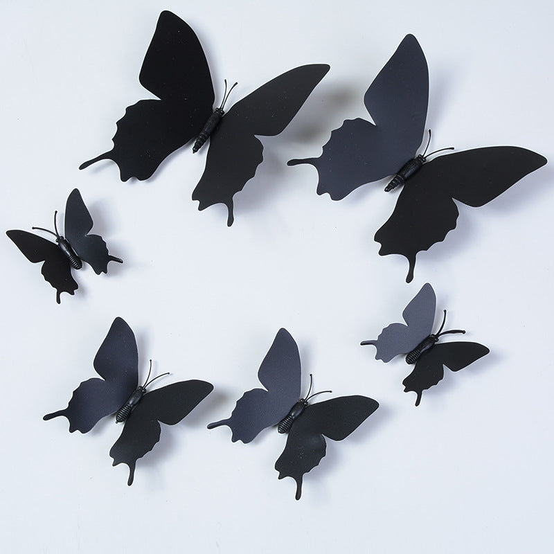 10 Sets of 3D Butterfly Double-Layer Party Balloons, Perfect for DIY Butterfly-Themed Parties.