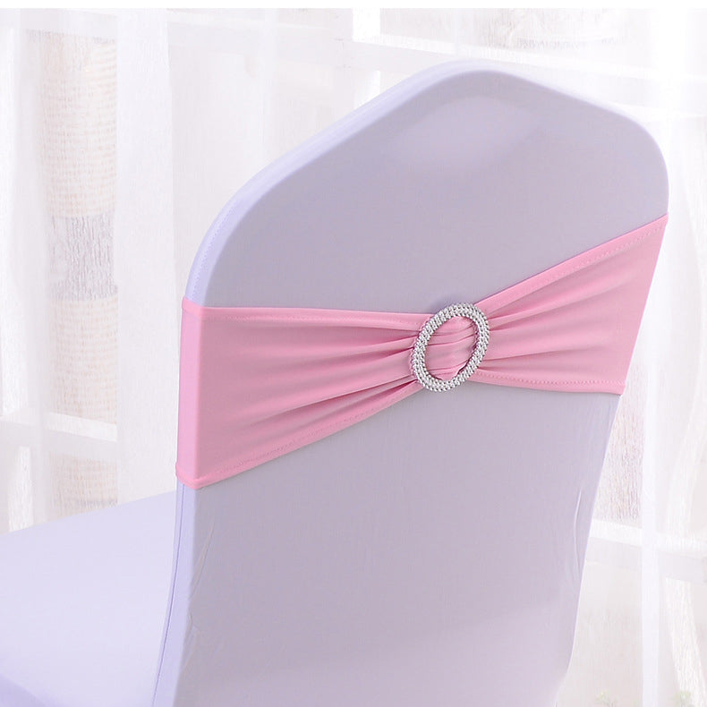 Elastic Chair Back Bow 6"x14" White