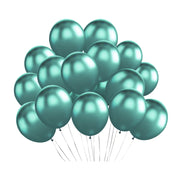 5" Latex Balloons 100 Pcs Chrome Green