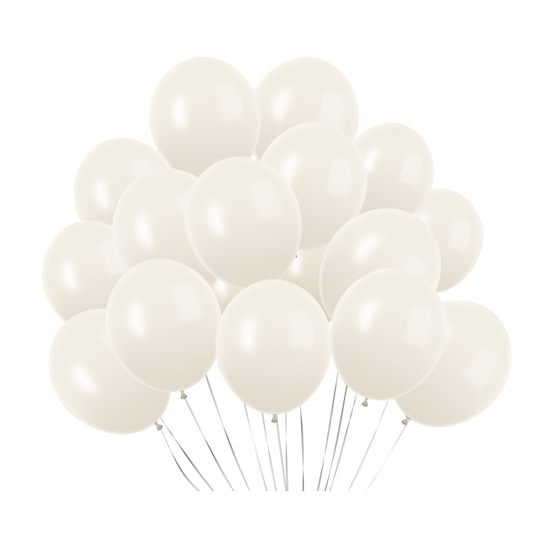 5" Latex Balloons 100 Pcs Pastel Dusk White