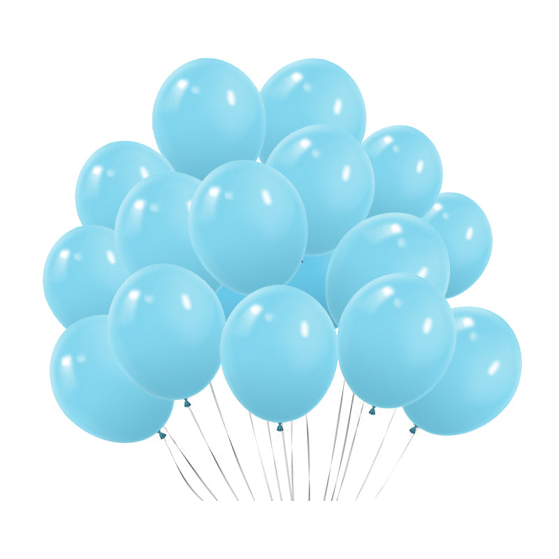 Matte 5" Latex Balloons 100 pcs Baby Blue