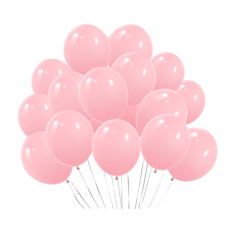 Matte 5" Latex Balloons 100 pcs Baby Pink