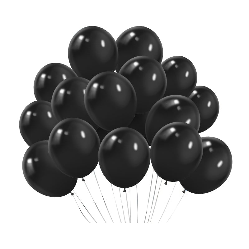 Matte 5" Latex Balloons 100 pcs Black