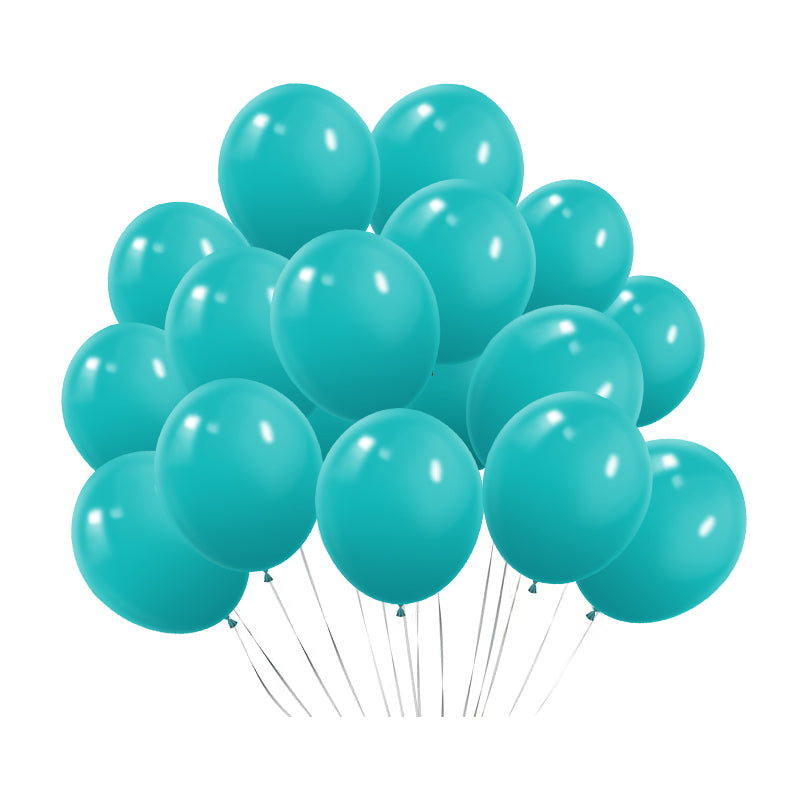Matte 5" Latex Balloons 100 pcs Caribbean Blue