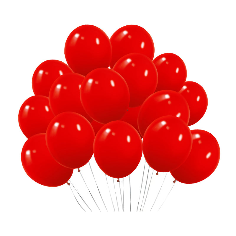 Matte 5" Latex Balloons 100 pcs China Red