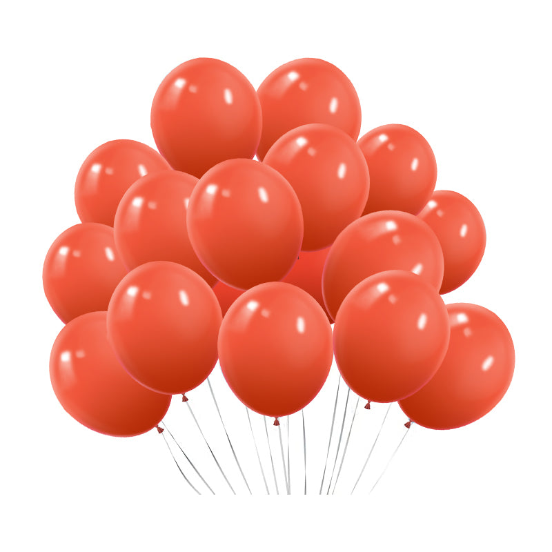 Matte 5" Latex Balloons 100 pcs Coral