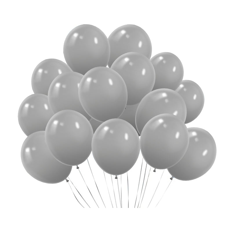 Matte 5" Latex Balloons 100 pcs Gray