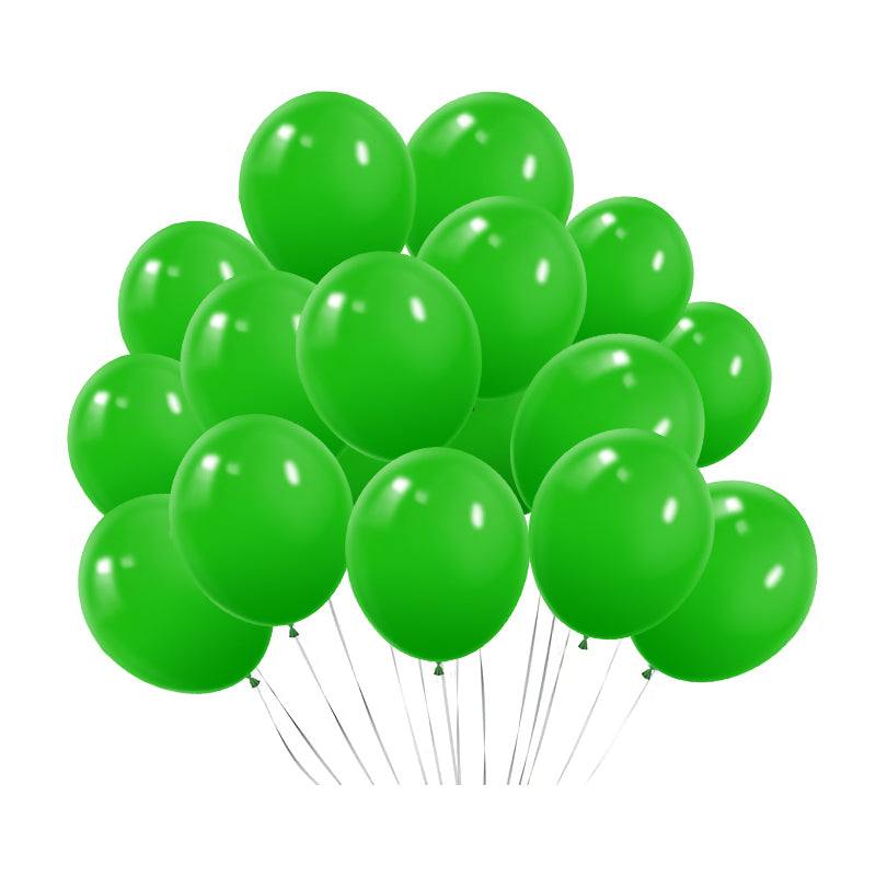 Matte 5" Latex Balloons 100 pcs Lime Green