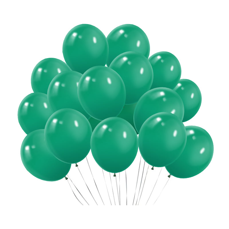 Matte 5" Latex Balloons 100 pcs Mid Green
