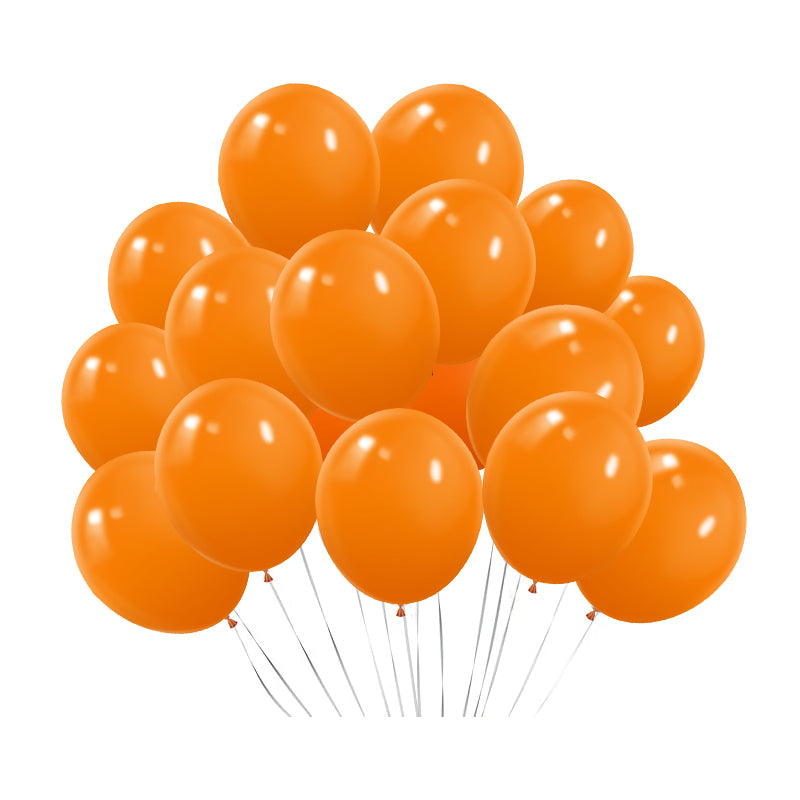 Matte 5" Latex Balloons 100 pcs Orange