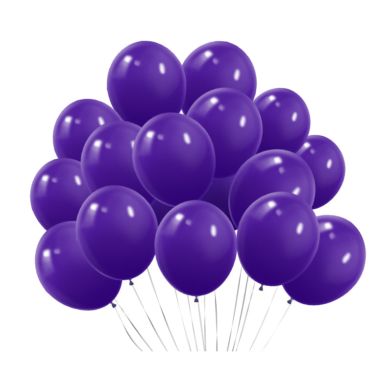 Matte 5" Latex Balloons 100 pcs Purple