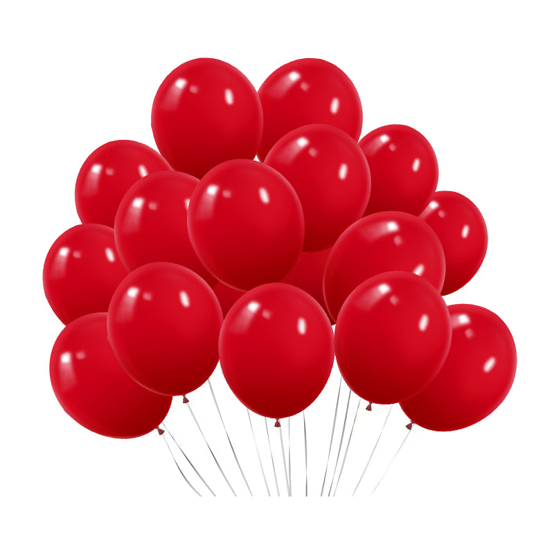Matte 5" Latex Balloons 100 pcs Red