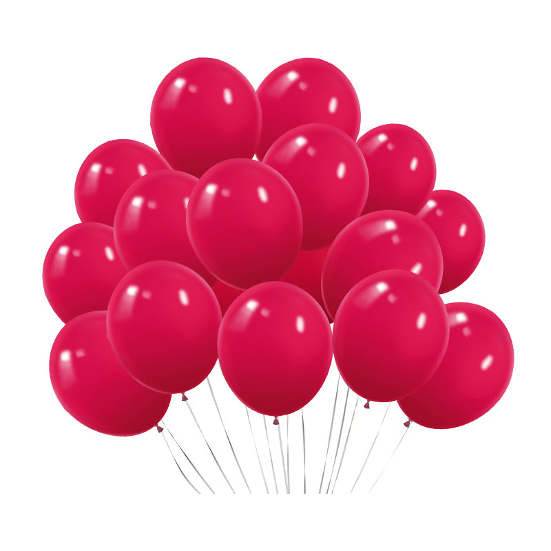 Matte 5" Latex Balloons 100 pcs Wild Red