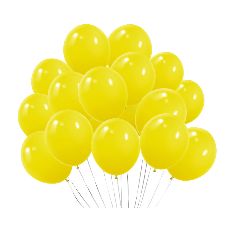 Matte 5" Latex Balloons 100 pcs Yellow