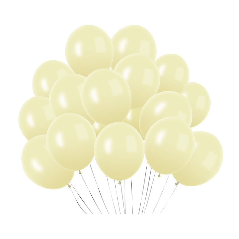 5" Latex Balloons 100 Pcs Macaroon Yellow