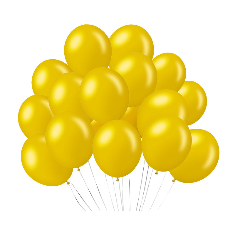5" Latex Balloons 100 Pcs Shiny Pearl Gold
