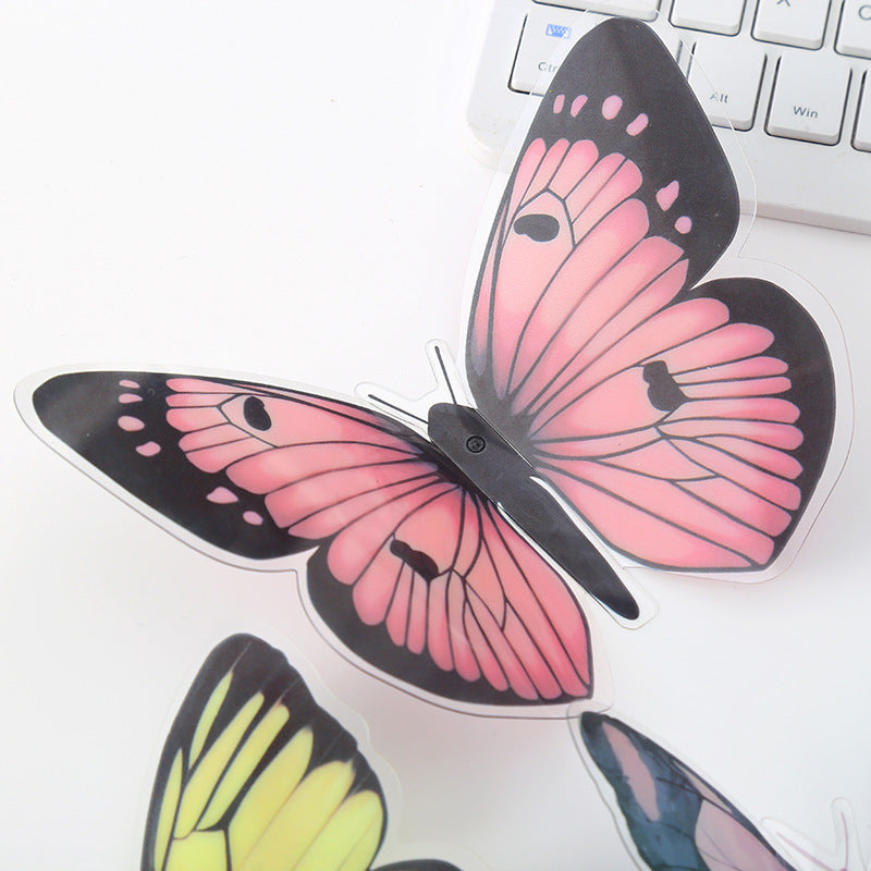 10 Sets of 3D Butterfly Double-Layer Party Balloons, Perfect for DIY Butterfly-Themed Parties.