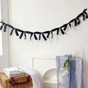 Bow Garland Decorations Bow Garland Banner Black