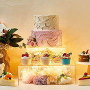 Acrylic Cake Box Stand Pedestal Riser Transparent Clear 14"x14"