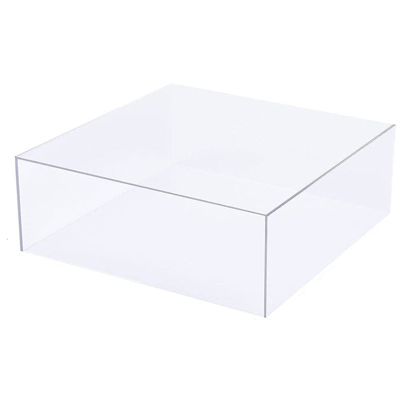 Acrylic Cake Box Stand Pedestal Riser Transparent Clear 14"x14"