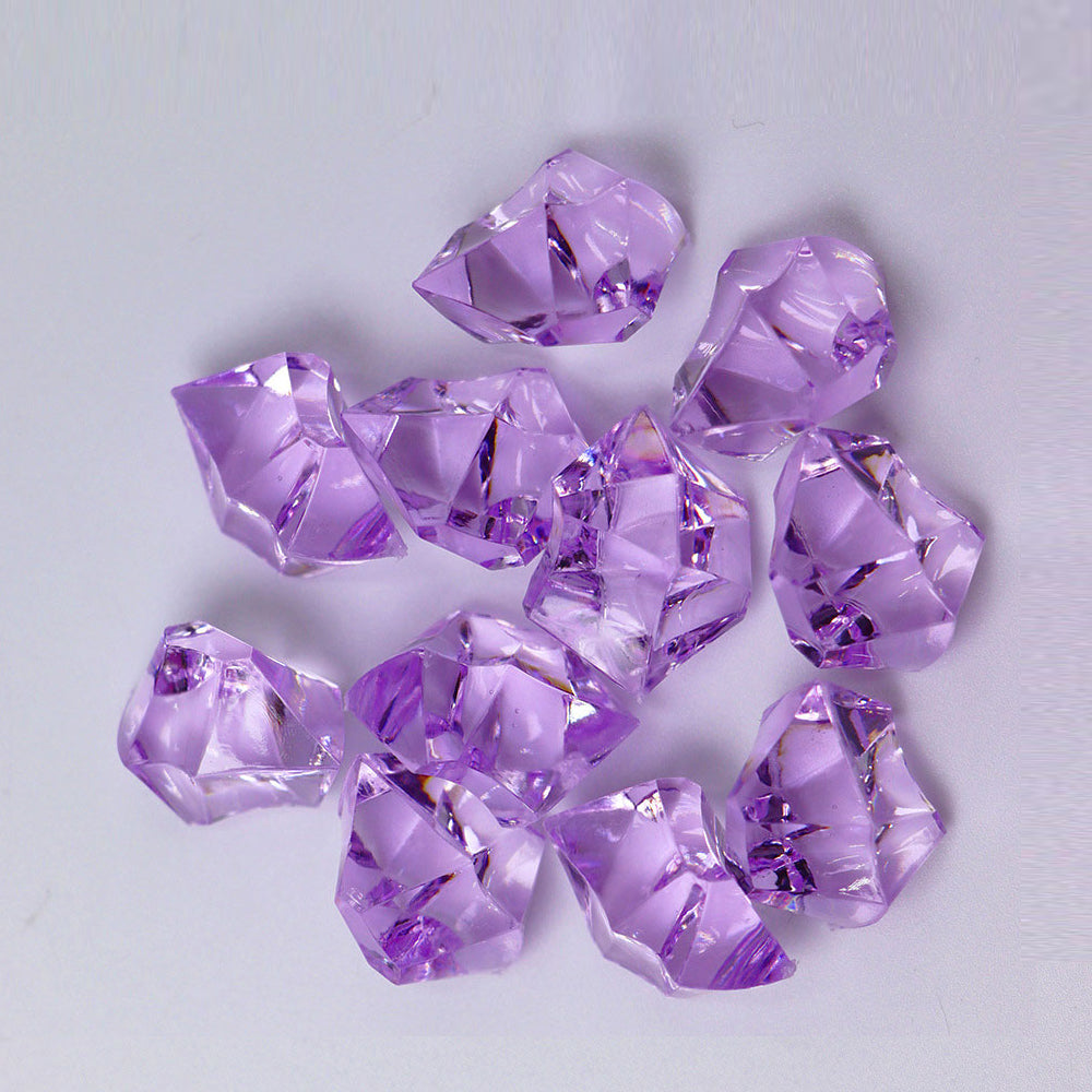 320 Pcs Premium Acrylic Ice Crystal Diamond Vase Fillers Light Purple