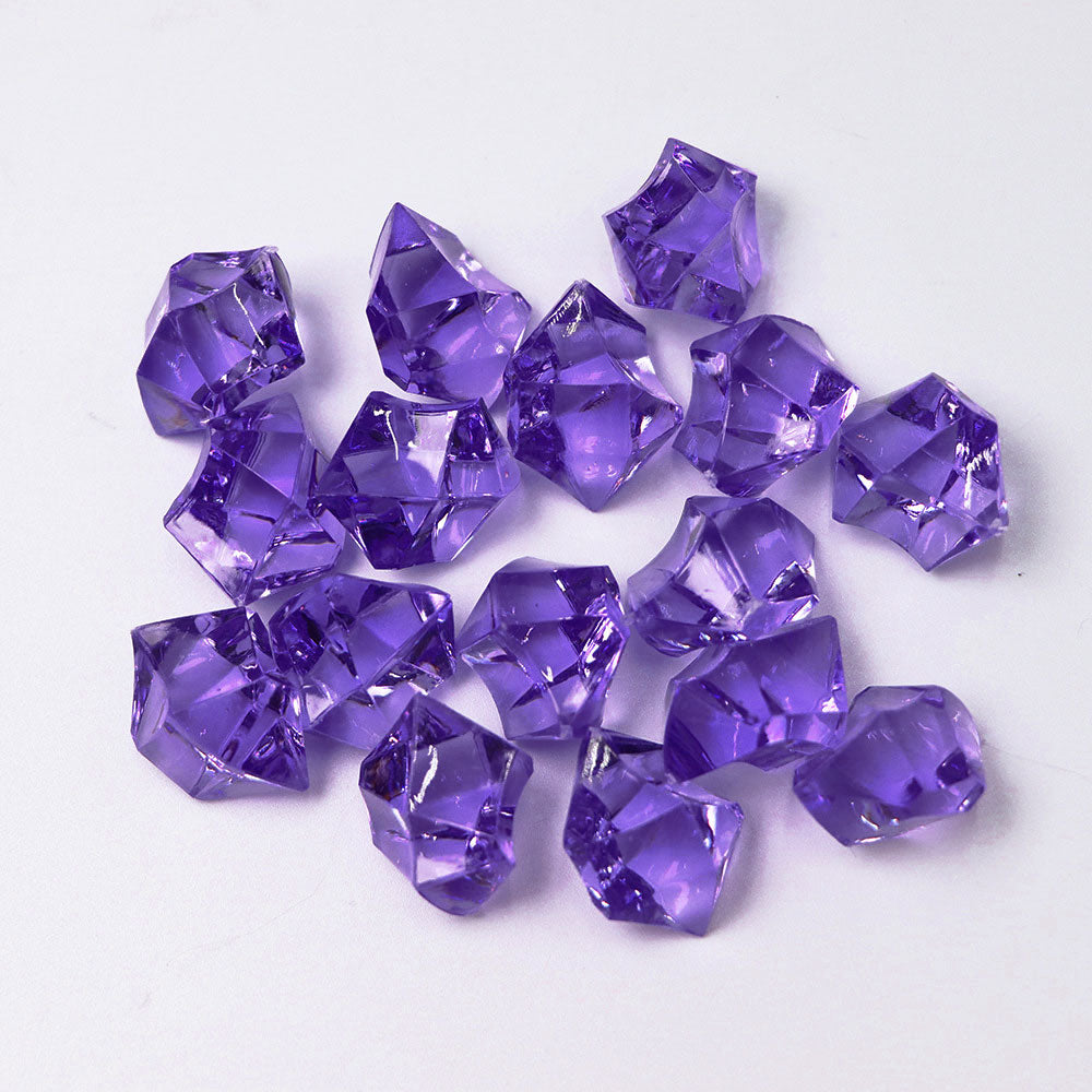 320 Pcs Premium Acrylic Ice Crystal Diamond Vase Fillers Dark Purple