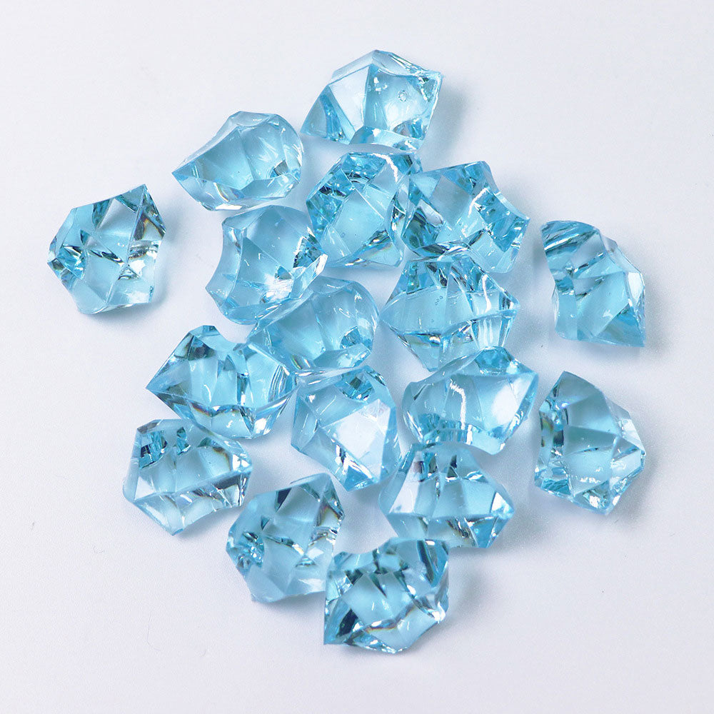 320 Pcs Premium Acrylic Ice Crystal Diamond Vase Fillers Light Sky