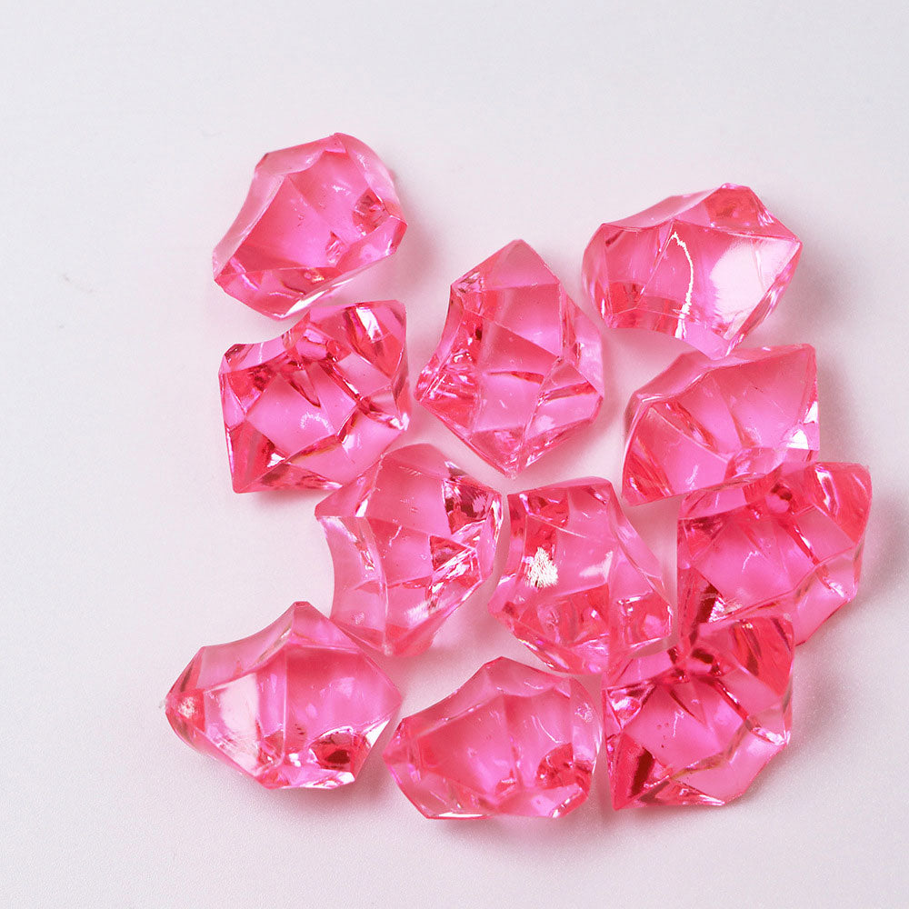 320 Pcs Premium Acrylic Ice Crystal Diamond Vase Fillers Crimson