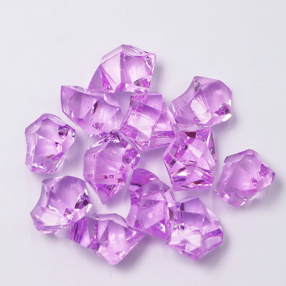 320 Pcs Premium Acrylic Ice Crystal Diamond Vase Fillers Light Rose
