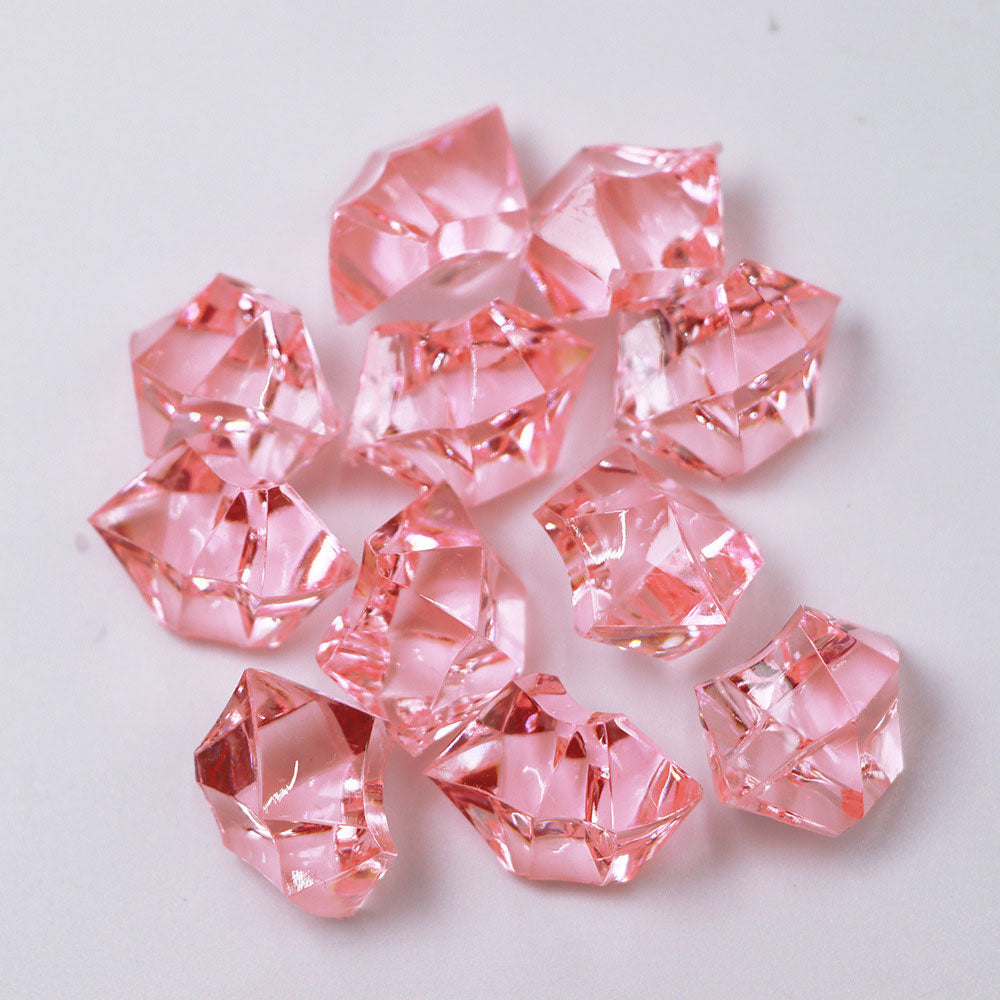 320 Pcs Premium Acrylic Ice Crystal Diamond Vase Fillers Pink