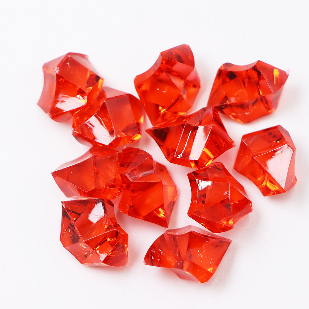 320 Pcs Premium Acrylic Ice Crystal Diamond Vase Fillers Red