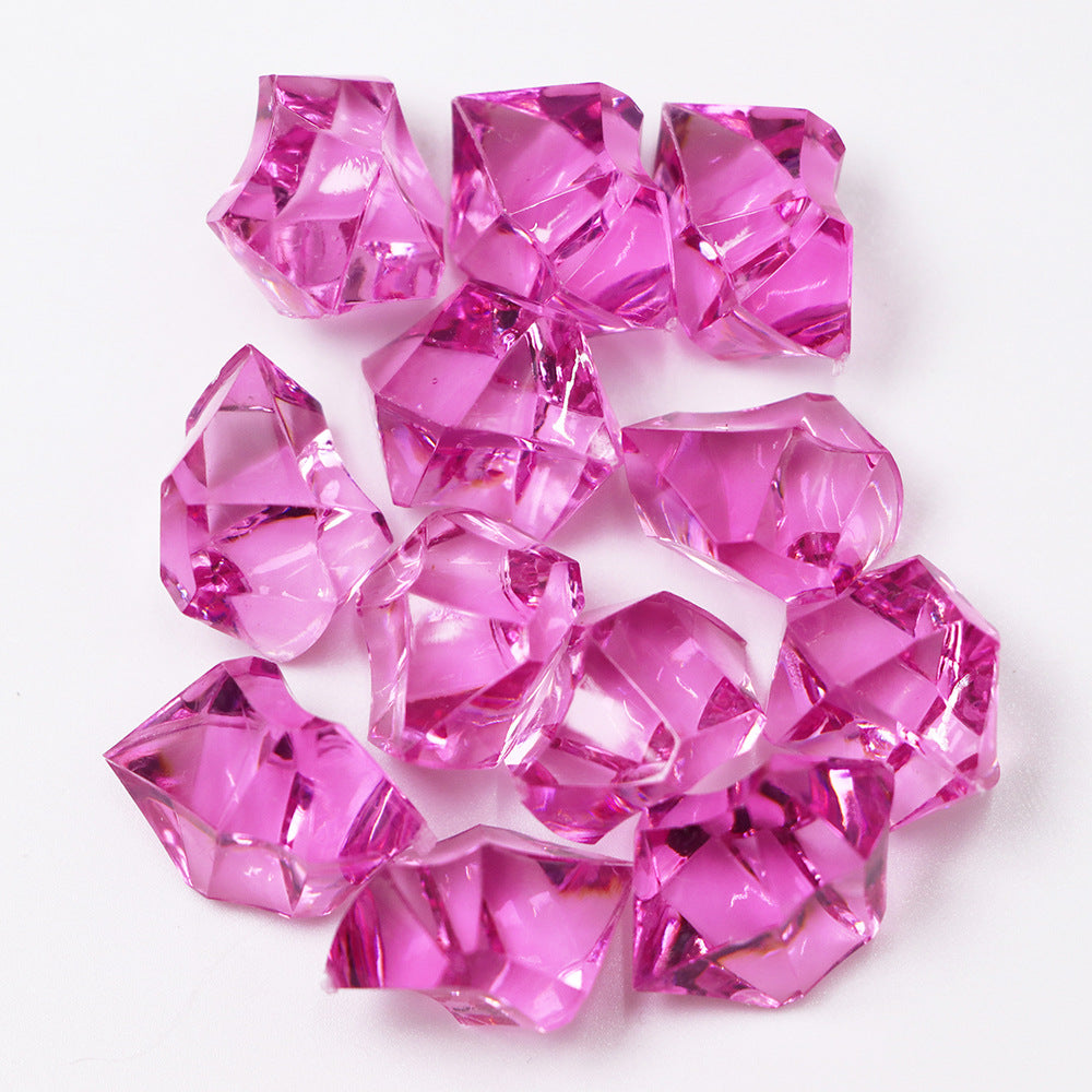 320 Pcs Premium Acrylic Ice Crystal Diamond Vase Fillers Rose Red