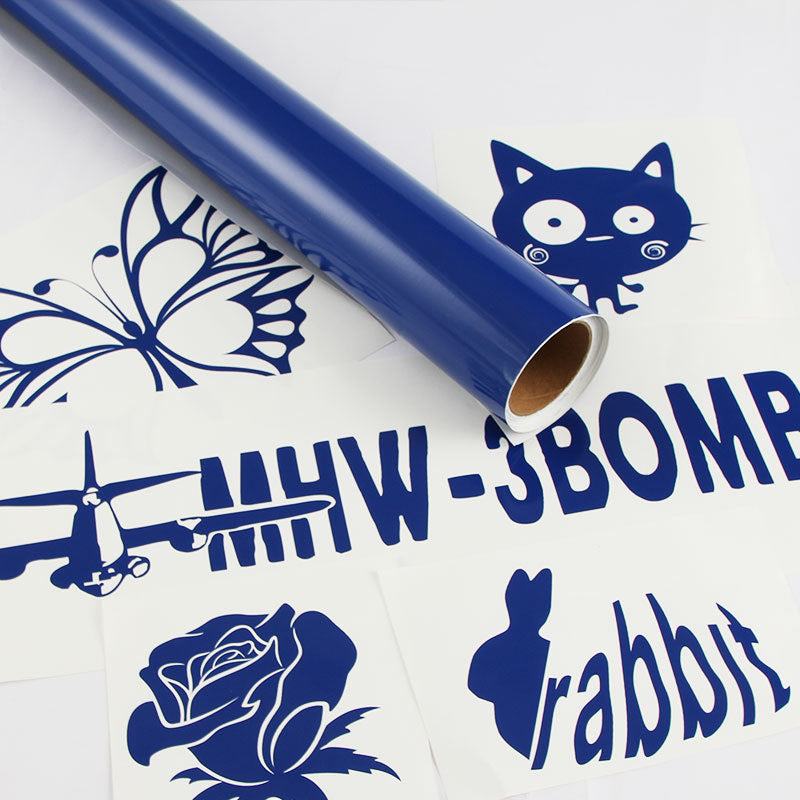 Adhesive Vinyl Roll 12"x16ft Glossy Dark Blue