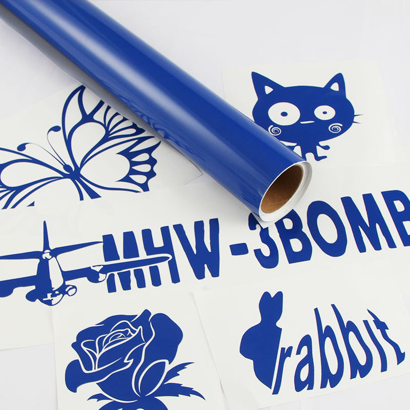 Glossy 12" x 16ft Roll Permanent Adhesive-Backed Vinyl for Craft Cutters, Punches and Vinyl Sign Cutters