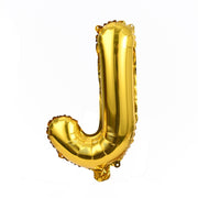 32" Gold Letter Balloons Alphabet Number Foil Mylar Balloons Letter "J"