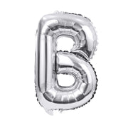 16" Silver Letter Balloons Alphabet Number Foil Mylar Balloons Letter ”B“
