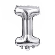 16" Silver Letter Balloons Alphabet Number Foil Mylar Balloons Letter "I"