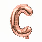 16" Rose Gold Letter Balloons Alphabet Number Foil Mylar Balloons Letter "C"