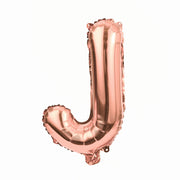 16" Rose Gold Letter Balloons Alphabet Number Foil Mylar Balloons Letter "J"